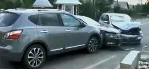Απίστευτο περιστατικό σε live μετάδοση στη Ρουμανία: Καραμπόλα τριών αυτοκινήτων (βίντεο)