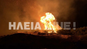 Σε ύφεση η φωτιά στην Ηλεία: Ολονύχτια μάχη των πυροσβεστών - Στάχτη 2000 στρέμματα στο δάσος Κουνουπελίου (φωτο-video)