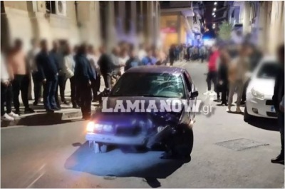 Λαμία: Τρόμος στο κέντρο της πόλης από «ακυβέρνητο» αυτοκίνητο