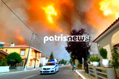 Ηλεία: «Πύρινη κόλαση» στο χωριό Λάλα, κάηκαν σπίτια και επιχειρήσεις - Απεγκλωβίστηκαν οι κάτοικοι του Κλαδέου (βίντεο, εικόνες)
